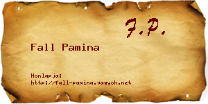 Fall Pamina névjegykártya
